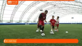 آموزش فوتبال به کودکان - 3تمرین به کودکان برای دریبل زدن