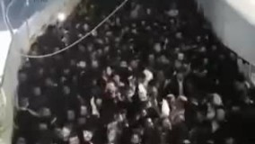 ازدحام جمعیت برای فرار از محل حادثه فرو ریختن پل در قدس‌ اشغالی
