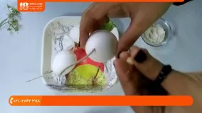 آموزش شمع سازی-ساخت شمع ژله ای تخم مرغی