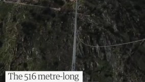 طولانی‌ ترین پل پیاده‌ روی معلق جهان افتتاح شد