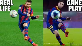 5 گل برتر لئو مسی در این فصل لالیگا ( بازسازی شده با pes2021 )