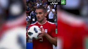 ویدیوی فیفا از پرتاب اوت عجیب میلاد محمدی در جام جهانی روسیه