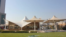 سایبان خیمه ای کافه تریا-سقف خیمه ای تالار-پوشش خیمه ای سقف رستوران