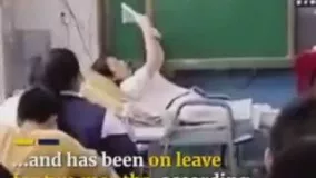 تدریس یک معلم چینی در بستر بیماری