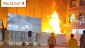آتش‌ سوزی در مسجد جعفری منطقه عامری