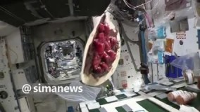 فضانورد فرانسوی کرپ توت فرنگی را در فضا سرو کرد !