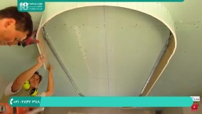 آموزش کناف کاری _ نصب و راه اندازی سقف دکوراتیو کناف آشپزخانه