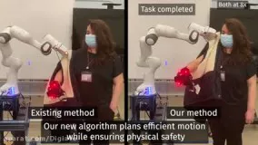 رباتی که در پوشیدن لباس کمک می‌کند