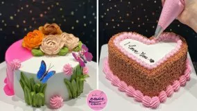آموزش تزئین کیک قلبی مناسب جشن عقد و عروسی