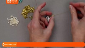 آموزش ساخت زیورآلات مهره ای | ساخت بدلیجات | بدلیجات مهره ای (دستبند با مهره رنگی عقیق)