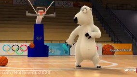 کارتون برنارد سرگرمی کودکان / انیمیشن برنارد تمرین بسکتبال