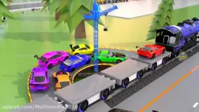 کارتون ماشین های رنگی _ با داستان قطار کودکانه