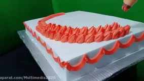 آموزش تزئین کیک فوق العاده زیبا با طراحی جدید