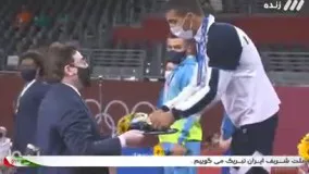 مدال طلای المپیک بر گردن محمدرضا گرایی
