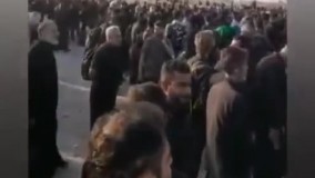 تجمع هزاران زائر در مقابل مرز مسدود شده شلمچه