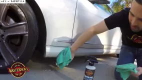 کارواش بدون آب گلگیر کثیف خودرو