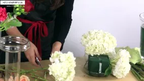 دسته گل عروس با کریستال-فیلم گل آرایی