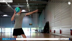 مبتدی والیبال - والیبال به کودکان ( تمرین-پاس دادن در حال حرکت )