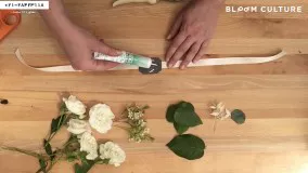 ساخت دسته گل عروس با گل مصنوعی-(گلدان‌های میوه‌ای بسازید)