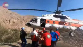 فیلم نجات جان یک کوهنورد از مرگ حتمی در ارتفاعات تهران