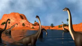 کره زمین دوره دایناسورها حیات وحش جهان حیوانات قدیمی