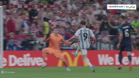 گل اول آرژانتین به کرواسی توسط لیونل مسی