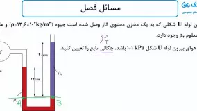 حل تمرین فیزیک دهم فصل فشار - بخش ششم - محمد پوررضا - همیار فیزیک