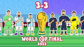 انیمیشن طنز بازی فرانسه و آرژانتین فینال جام جهانی ۲۰۲۲ قطر