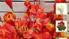 انواع اخه گل مصنوعی آمالیس نارنجی رنگ | فروشگاه ملی