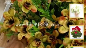 انواع بوته گل مصنوعی لیندا زرد و طلایی | فروشگاه ملی