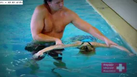 غریق نجات-فنون غریق نجات-آموزش حرکات دست و پا در شنای کرال پشت