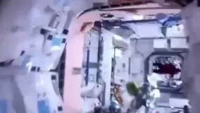 ویدئویی جذاب از محیط داخلی یک ایستگاه فضایی