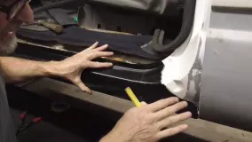 صافکاری - فیلم اموزش صافکاری - صافکاری - بررسی و نصب پوسته رکاب خودرو