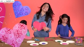 آموزش زبان به کودکان با mother goose club - کاردستی قلب