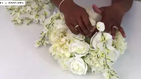تشریفات مراسم عروسی-ایده های جالب عروسی- ساخت لوستر روشنایی با تزئین گل