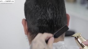 کوتاهی و سایه کاری موی مردانه - آموزش فید برای مو های فر