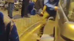 برخورد وحشیانه پلیس دانمارک با زن پناهجوی ایرانی
