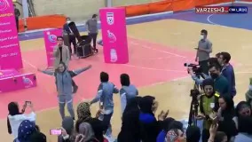 مراسم جشن قهرمانی زنان فوتسال پیکان در لیگ برتر