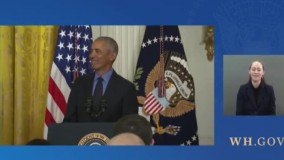 شوخی عجیب اوباما با بایدن در کاخ سفید