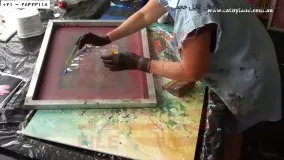 نقاشی با رزین-آموزش آنلاین نقاشی با رزین-نقاشی آبستره ماهی