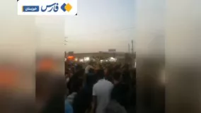 عزاداری مردم آبادان و خرمشهر برای جان باختگان حادثه متروپل ۲ +فیلم