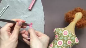 عروسک تیلدا-عروسک روسی -آموزش آرایش صورت عروسک تیلدا