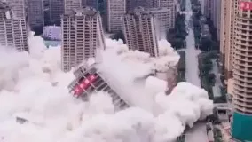 بزرگترین تخریب ساختمانی تاریخ در چین😨​😱​