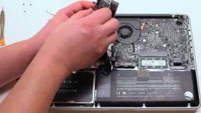 تعمیر مک بوک -آموزش تعمیر لپ تاپ - تعمیر اسپیکر شکسته مک بوک پرو