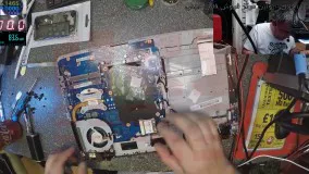 تعمیر لپ تاپ-آموزش جامع تعمیر لپ تاپ -تعمیر مادر برد Samsung Np300E