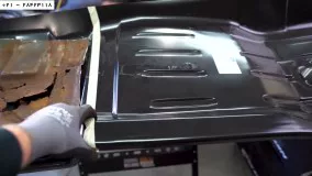 صافکاری-آموزش صافکاری ماشین با دستگاه-تعویض کف خودرو