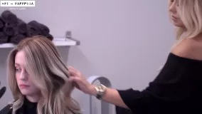 رنگ کردن مو-هایلایت مو-دکلره کردن مو-(تکنیک رنگ موی سامبره)