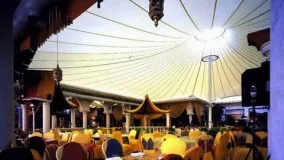 پوشش کششی تالار پذیرایی-سقف چادری سالن غذاخوری