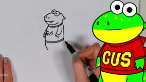 اسباب بازی های رایان - نقاشی تمساح با کمک رایان