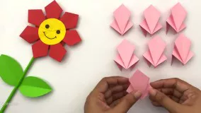 آموزش کاردستی کاغذی گل کاغذی با ایموجی لبخند